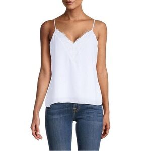 Socialite white lace tank top